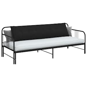 Polštář na záda Černá 200 x 19 x 50 cm textil - obrázek 3