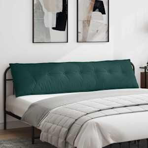 Polštář na záda Tmavě zelená 200 x 19 x 50 cm textil - obrázek 1