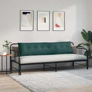 Polštář na záda Tmavě zelená 200 x 19 x 50 cm textil - obrázek 4