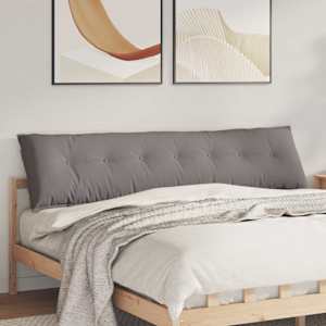 Polštář na záda Taupe 200 x 19 x 50 cm textil - obrázek 1