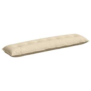 Polštář na záda Krémová 200 x 19 x 50 cm textil - obrázek 2