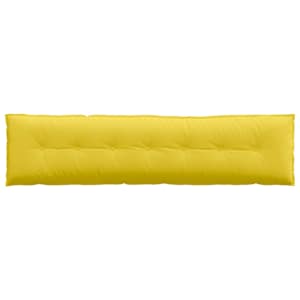 Polštář na záda Světlá žlutá 200 x 19 x 50 cm textil - obrázek 6