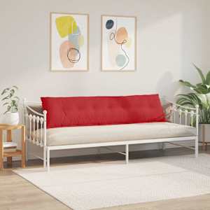 Polštář na záda Červená 200 x 19 x 50 cm textil - obrázek 4
