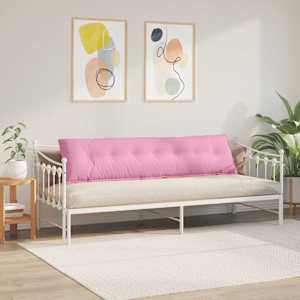 Polštář na záda Růžová 200 x 19 x 50 cm textil - obrázek 4