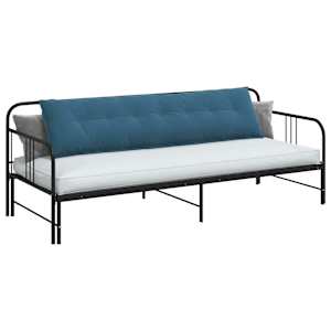 Polštář na záda Modrá 200 x 50 cm Žebrovaná látka - obrázek 3