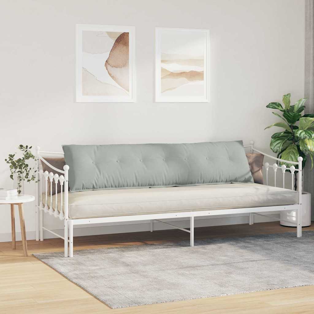 Rugkussen Lichtgrijs 200 x 50 cm Cordstof image 4