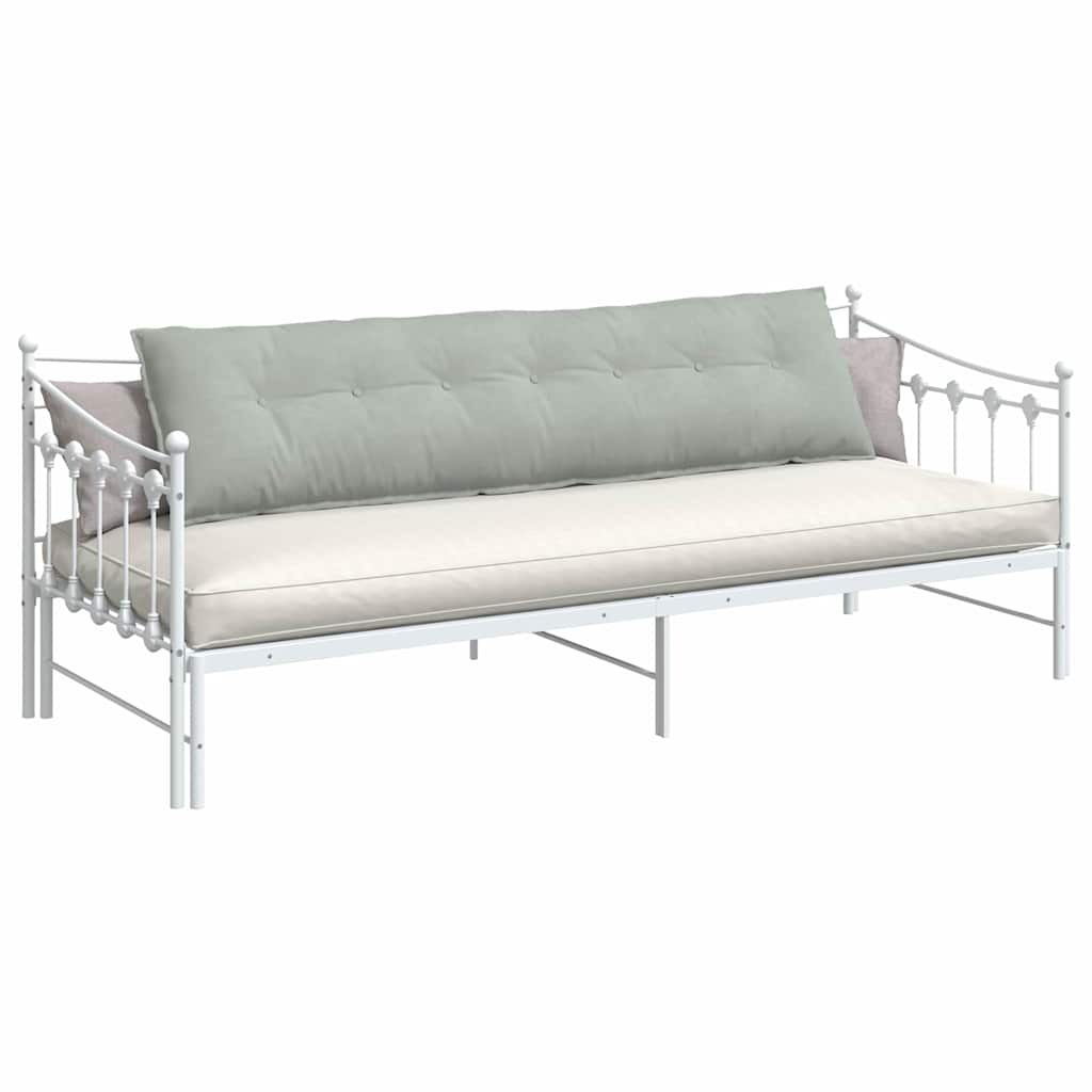 Rugkussen Lichtgrijs 200 x 50 cm Cordstof image 3