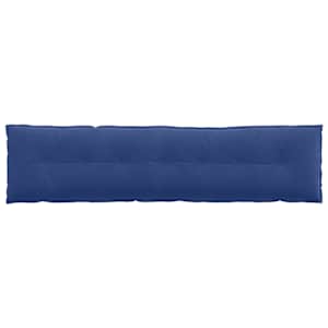 Polštář na záda Policová modrá 200 x 50 cm Žebrovaná látka - obrázek 6
