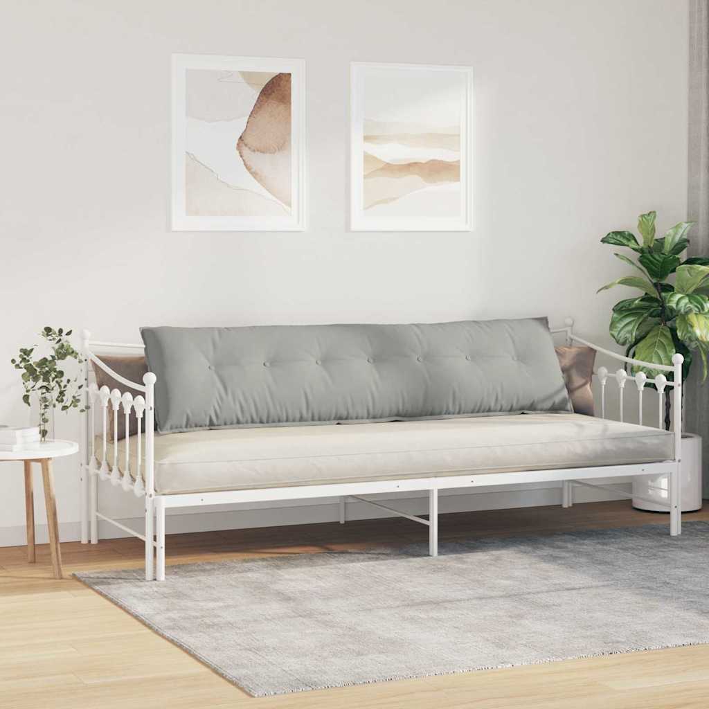 Rugkussen Lichtgrijs 200 x 50 cm Microvezel Stof image 4