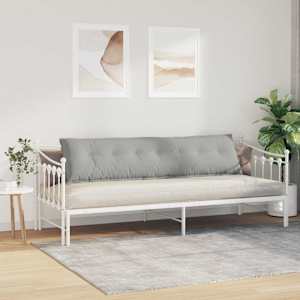 Polštář na záda Světle šedá 200 x 50 cm Mikrovlákno - obrázek 4