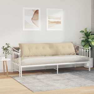 Polštář na záda Krémová 200 x 50 cm Mikrovlákno - obrázek 4