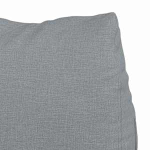 Polštář na záda Světle šedá 45 x 20 x 35 cm textil - obrázek 8