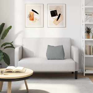 Polštář na záda Světle šedá 45 x 20 x 35 cm textil - obrázek 4