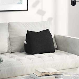 Polštář na záda Černá 45 x 20 x 35 cm textil - obrázek 1