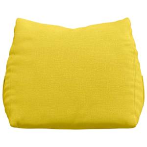 Polštář na záda Světlá žlutá 45 x 20 x 35 cm textil - obrázek 6
