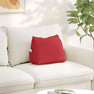 Polštář na záda Červená 45 x 20 x 35 cm textil - obrázek 1