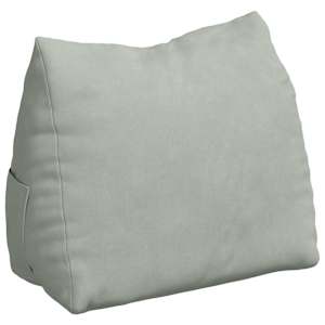 vidaXL Seljatugi padi Helehall 45 x 20 x 35 cm Korter kangas