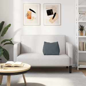 Polštář na záda Tmavě šedá 45 x 20 x 35 cm Žebrovaná látka - obrázek 4