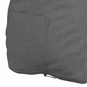 Polštář na záda Tmavě šedá 60 x 20 x 50 cm textil - obrázek 9