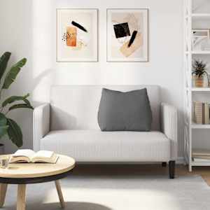 Polštář na záda Tmavě šedá 60 x 20 x 50 cm textil - obrázek 4