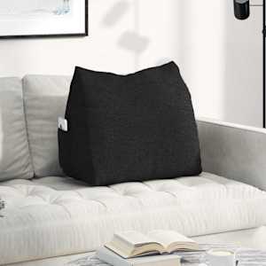 Polštář na záda Černá 60 x 20 x 50 cm textil - obrázek 1