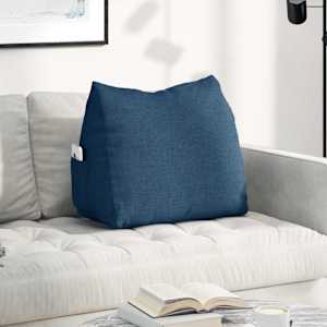 Polštář na záda Modrá 60 x 20 x 50 cm textil - obrázek 1