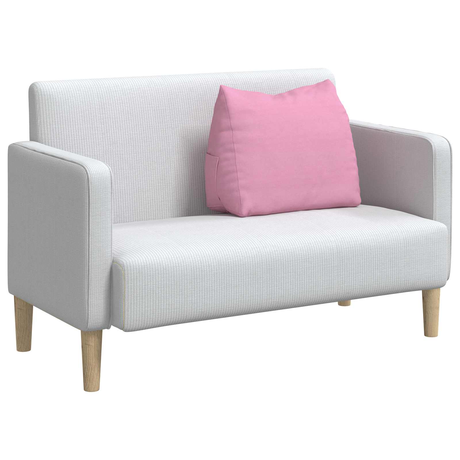 Atpakaļ spilvens Rozā 60 x 20 x 50 cm audums