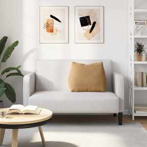 Polštář na záda Hnědá 60 x 20 x 50 cm Žebrovaná látka - obrázek 4