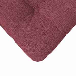 Polštáře na sedadla 4 pcs Víno Červené 40 x 40 x 12 cm textil - obrázek 9