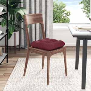 Polštáře na sedadla 4 pcs Víno Červené 40 x 40 x 12 cm textil - obrázek 4