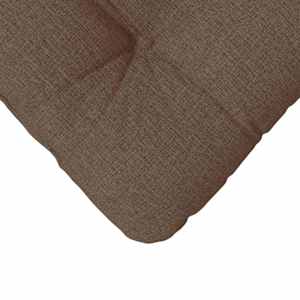 Polštáře na sedadla 4 pcs Hnědá 40 x 40 x 12 cm textil - obrázek 9