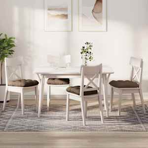 Polštáře na sedadla 4 pcs Hnědá 40 x 40 x 12 cm textil - obrázek 1