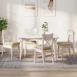 Sedežne blazine 4 pcs krema 40 x 40 x 12 cm blago