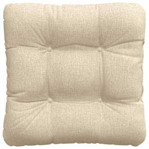 Polštáře na sedadla 4 pcs Krémová 40 x 40 x 12 cm textil - obrázek 7