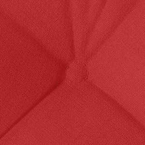 Polštáře na sedadla 4 pcs Červená 40 x 40 x 12 cm textil - obrázek 8