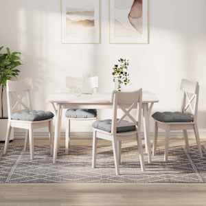 Sedežne blazine 4 pcs Oblačno siva 40 x 40 x 12 cm blago