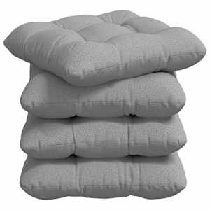 vidaXL Istumispatjad 4 tk kangas Pilvine hall 40 x 40 x 12 cm