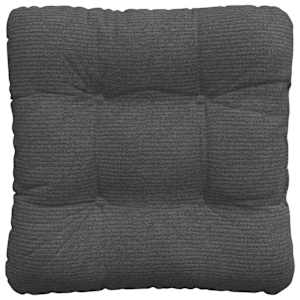 Polštáře na sedadla 4 pcs Tmavě šedá 40 x 40 cm Žebrovaná látka - obrázek 7