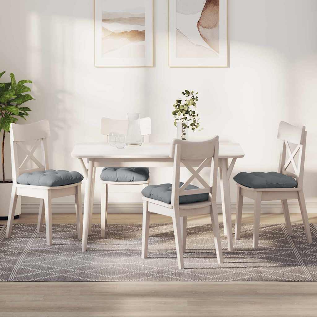 vidaXL Perne de Șezut 4 pcs Gri deschis 45 x 45 x 12 cm țesătură