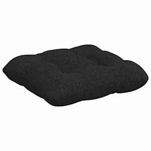 Polštáře na sedadla 4 pcs Černá 45 x 45 x 12 cm textil - obrázek 5