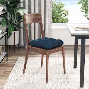 Polštáře na sedadla 4 pcs Modrá 45 x 45 x 12 cm textil - obrázek 4