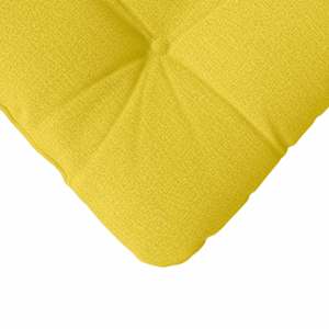 Polštáře na sedadla 4 pcs Světlá žlutá 45 x 45 x 12 cm textil - obrázek 9