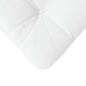 Polštáře na sedadla 4 pcs Bílá 45 x 45 x 12 cm textil - obrázek 9