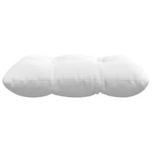 Polštáře na sedadla 4 pcs Bílá 45 x 45 x 12 cm textil - obrázek 6