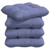 vidaXL Istumispatjad 4 tk kangas Jeans sinine 45 x 45 x 12 cm