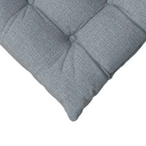 Polštáře na sedadla 4 pcs Světle šedá 40 x 40 x 6 cm textil - obrázek 9