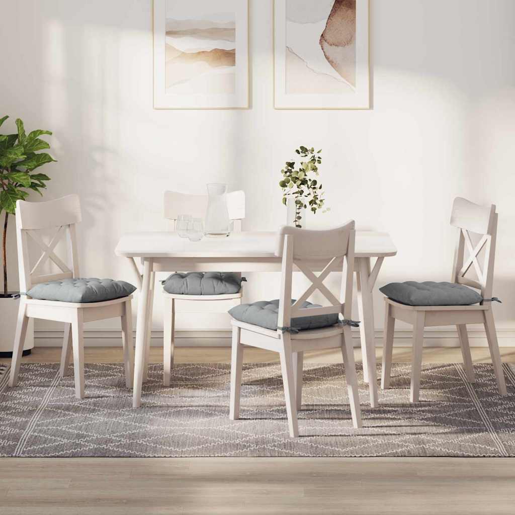 vidaXL Perne de Șezut 2 pcs Gri deschis 40 x 40 x 6 cm țesătură