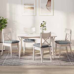 Sedežne blazine 4 pcs Svetlo siva 40 x 40 x 6 cm blago