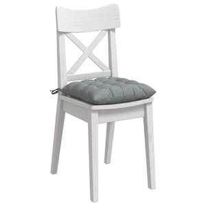 Polštáře na sedadla 4 pcs Světle šedá 40 x 40 x 6 cm textil - obrázek 3