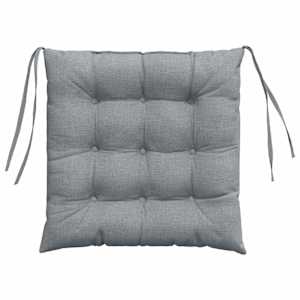 Polštáře na sedadla 4 pcs Světle šedá 40 x 40 x 6 cm textil - obrázek 7
